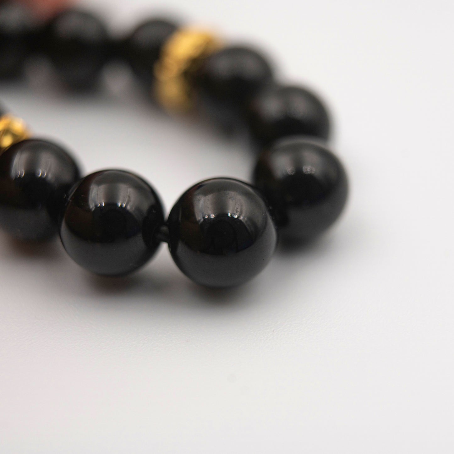 Black Onyx Protection Bracelet – Shadow Work Jewelry for Anxiety Relief & Energy Shielding - jambhala&jewelry