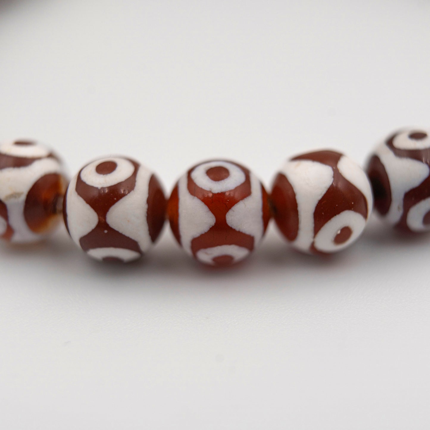 Red Etched Agate Bracelet – Energy-Charged Spiritual Jewelry for Passion & Protection - jambhala&jewelry