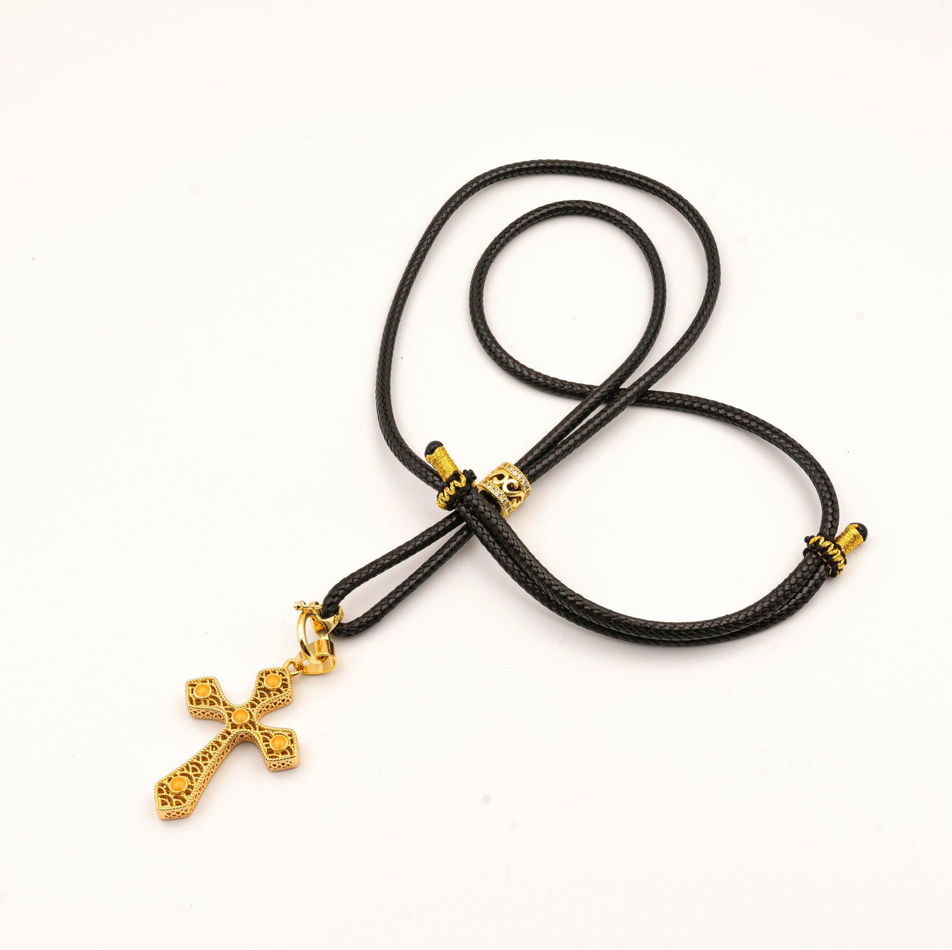 Amber Cross Necklace – Energy-Charged Spiritual Protection (Natural Baltic Amber) - jambhala＆jewelry