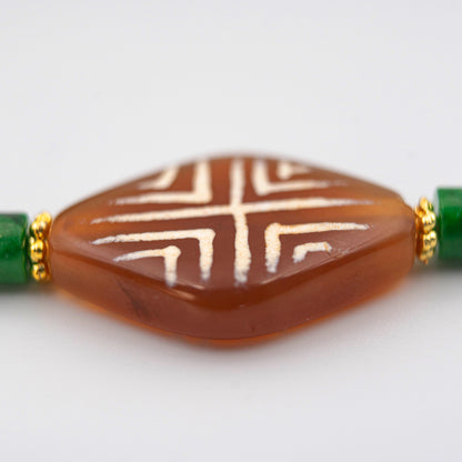 Jade Harmony Necklace – Energy-Blessed Jewelry for Wealth & Emotional Balance - jambhala＆jewelry