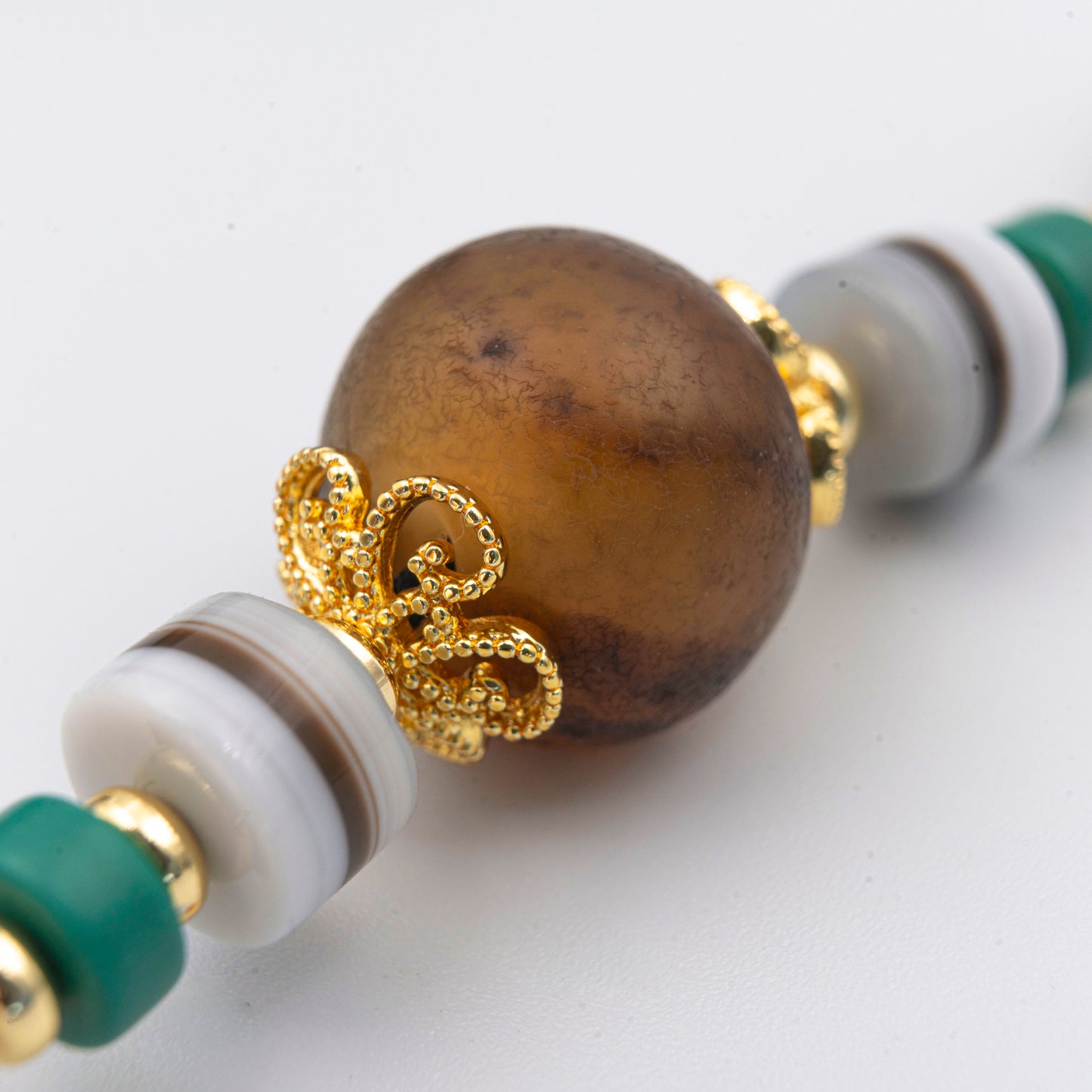 Red Agate & Turquoise Necklace – Dual Energy Balancing Jewelry (Tibetan & Native American Style) - jambhala＆jewelry