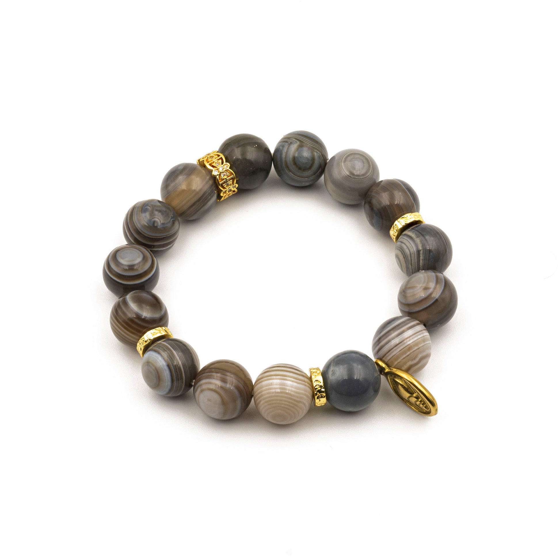 Banded Agate Spiritual Bracelet – Energy-Infused Grounding Jewelry for Protection & Balance - jambhala＆jewelry