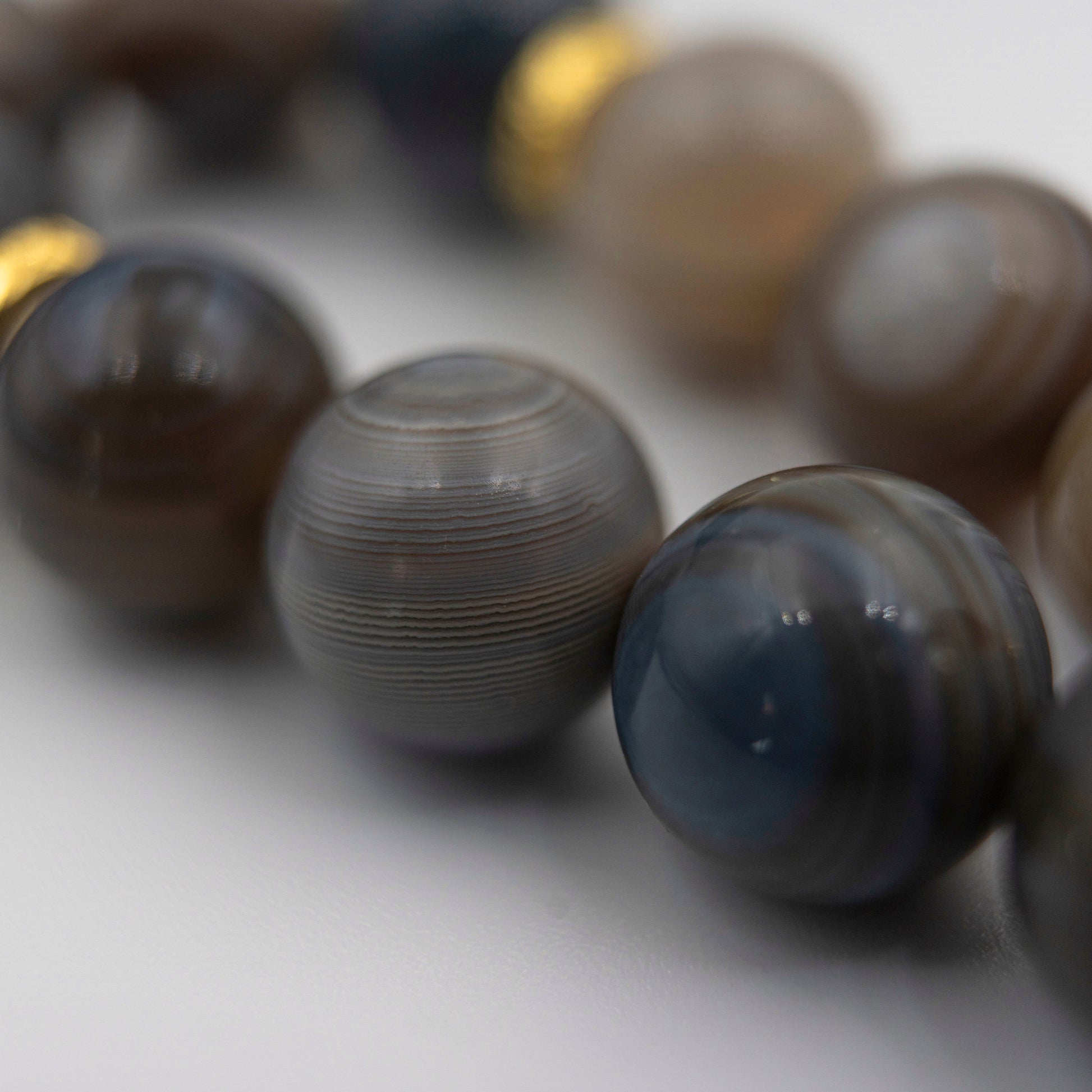 Banded Agate Spiritual Bracelet – Energy-Infused Grounding Jewelry for Protection & Balance - jambhala＆jewelry