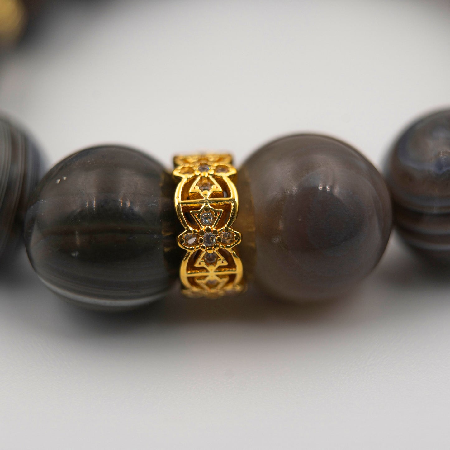 Banded Agate Spiritual Bracelet – Energy-Infused Grounding Jewelry for Protection & Balance - jambhala＆jewelry