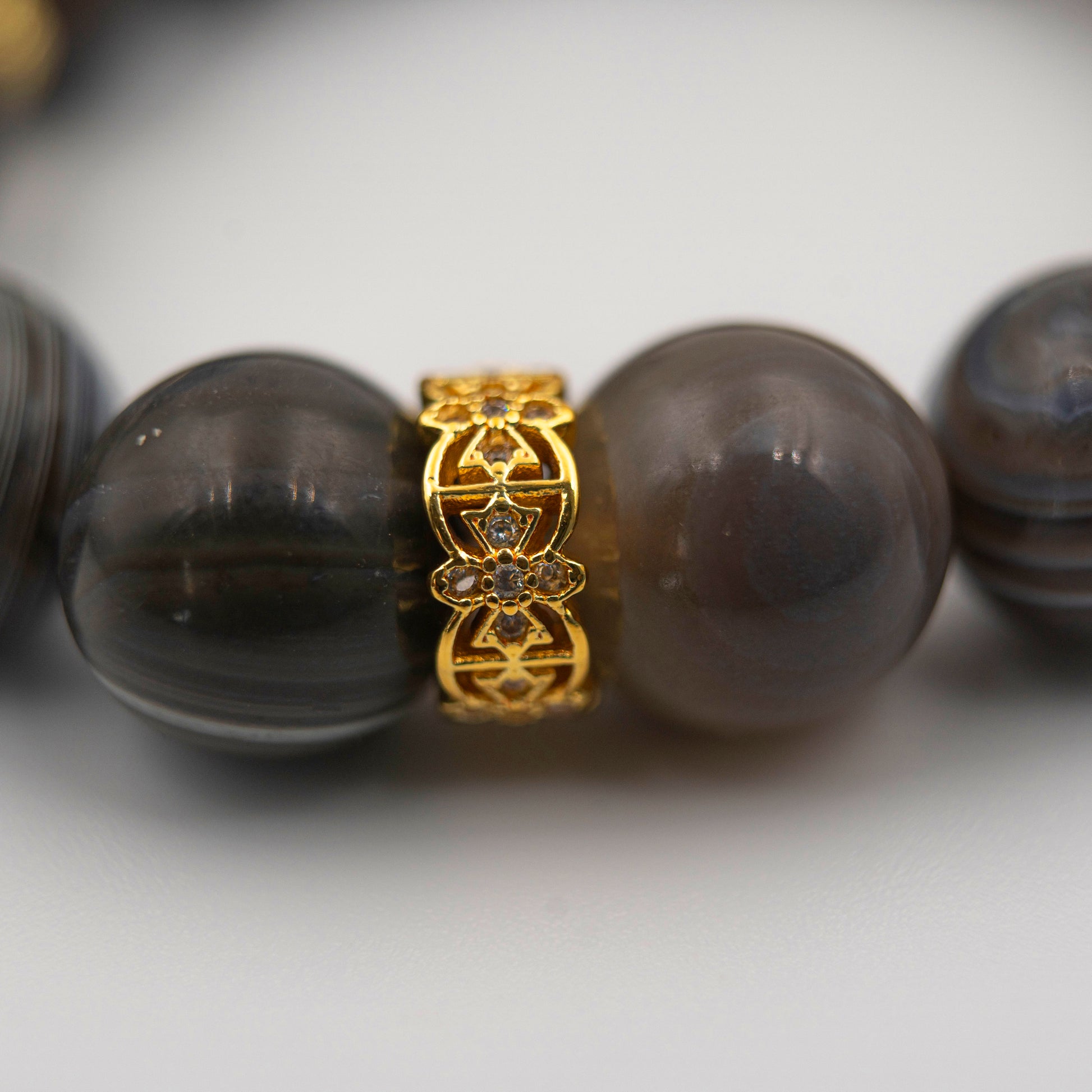 Banded Agate Spiritual Bracelet – Energy-Infused Grounding Jewelry for Protection & Balance - jambhala＆jewelry