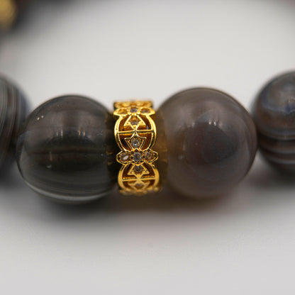 Banded Agate Spiritual Bracelet – Energy-Infused Grounding Jewelry for Protection & Balance - jambhala＆jewelry