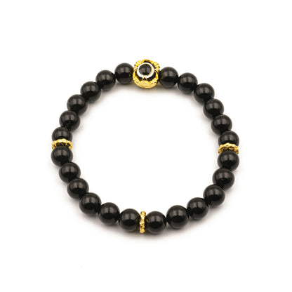 Black Onyx Protection Bracelet – Shadow Work Jewelry for Anxiety Relief & Energy Shielding - jambhala＆jewelry