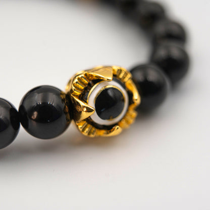 Black Onyx Protection Bracelet – Shadow Work Jewelry for Anxiety Relief & Energy Shielding - jambhala＆jewelry