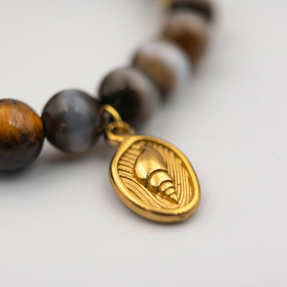 Energy Protection Tiger Eye Stone Bracelet - Handcrafted Spiritual Jewelry for Courage & Balance - jambhala＆jewelry