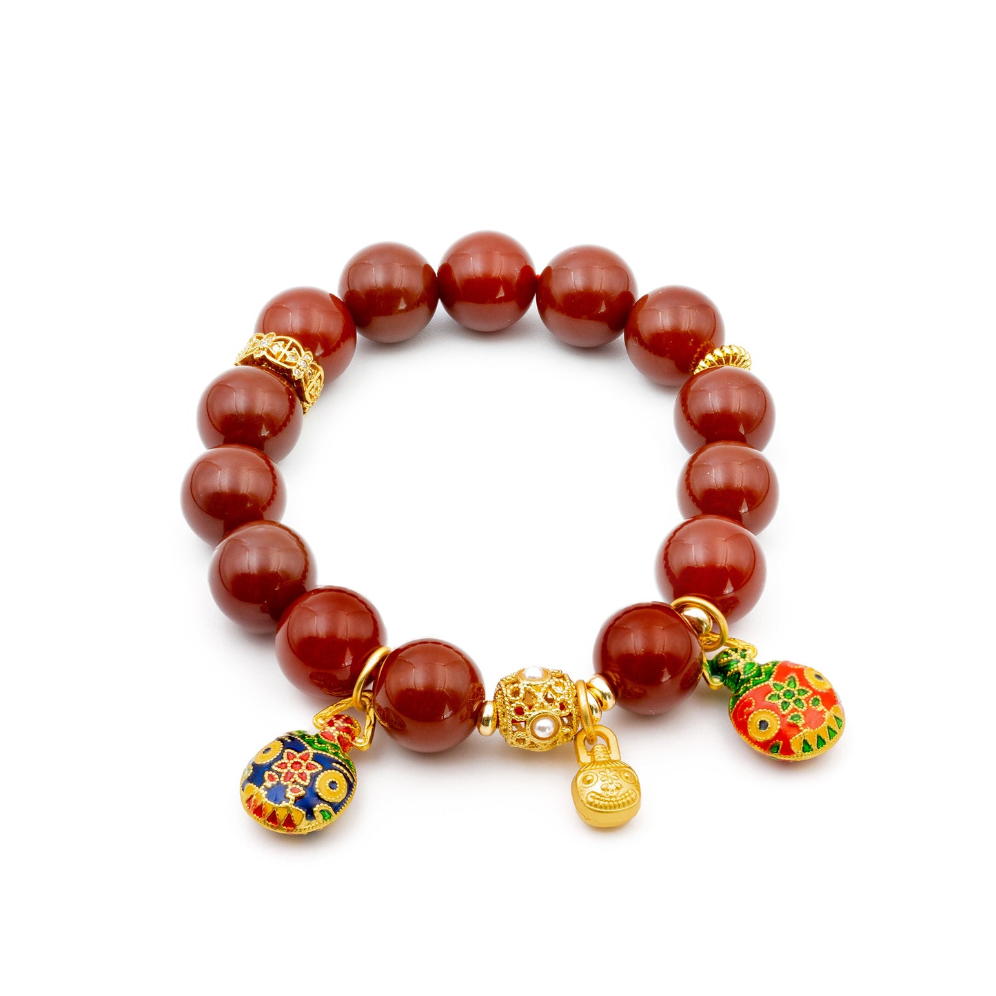 Red Agate Energy Bracelet – Handmade Gemstone Jewelry for Grounding & Vitality - jambhala＆jewelry