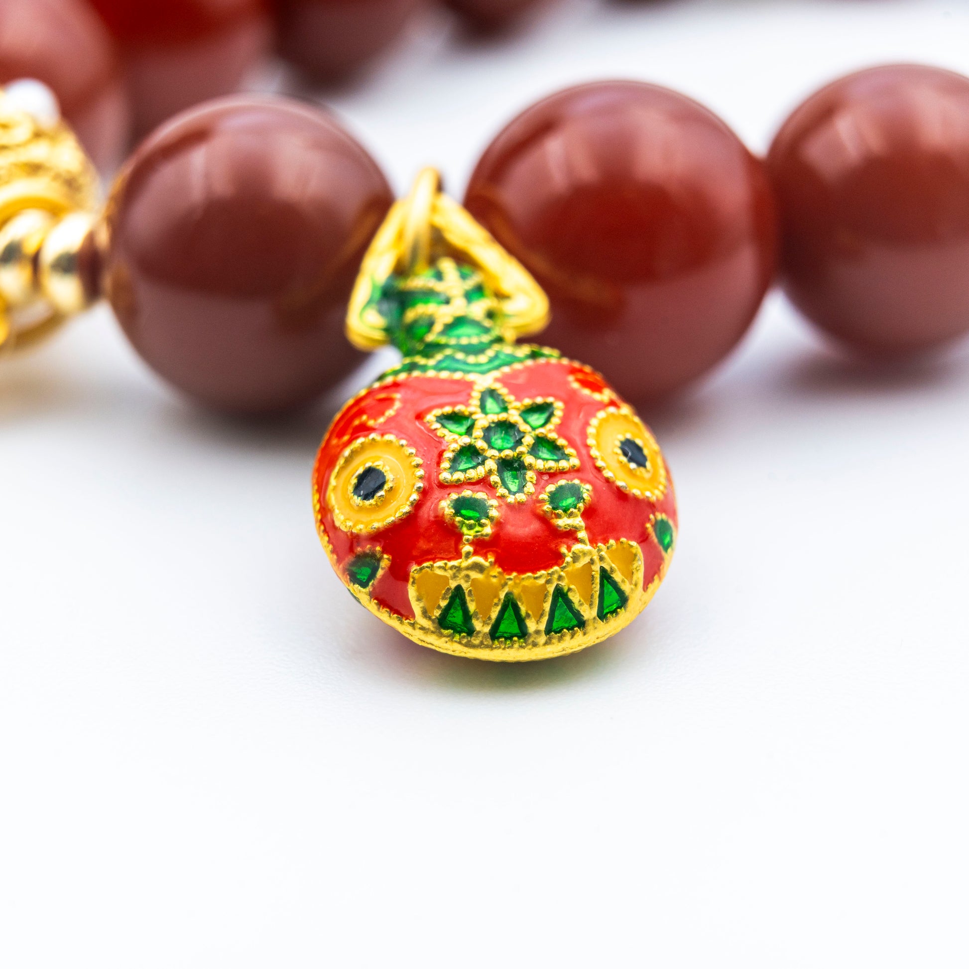 Red Agate Energy Bracelet – Handmade Gemstone Jewelry for Grounding & Vitality - jambhala＆jewelry
