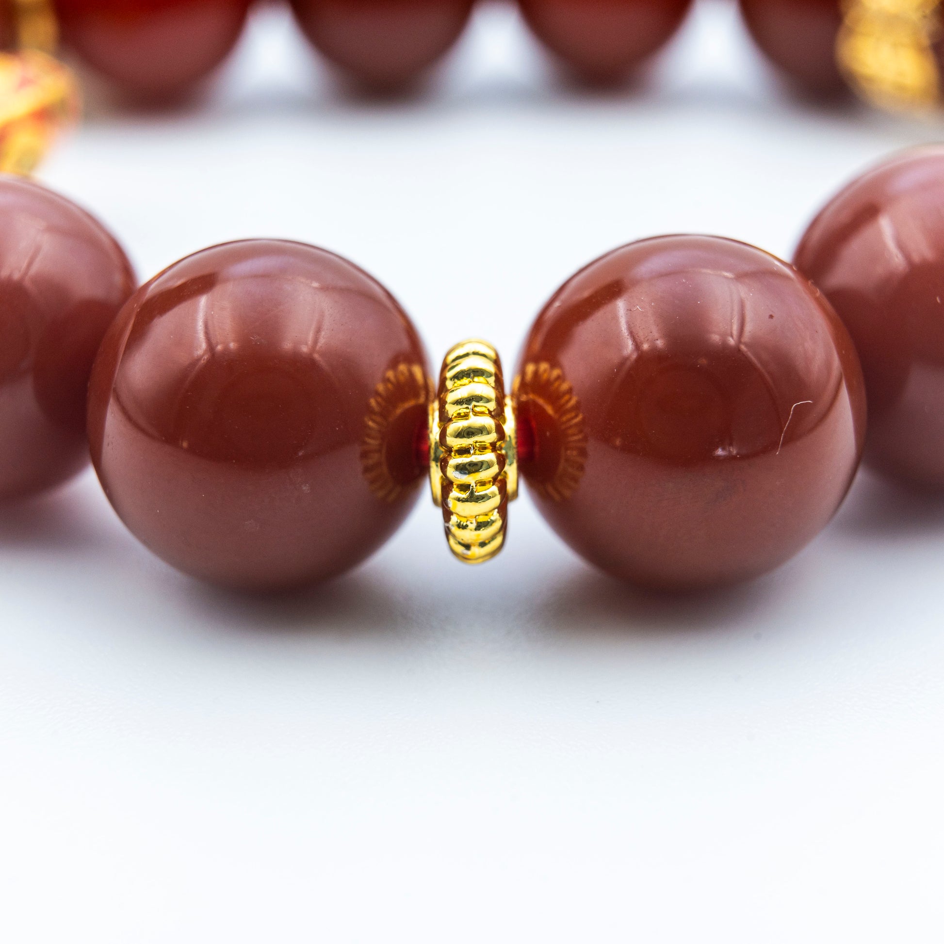 Red Agate Energy Bracelet – Handmade Gemstone Jewelry for Grounding & Vitality - jambhala＆jewelry