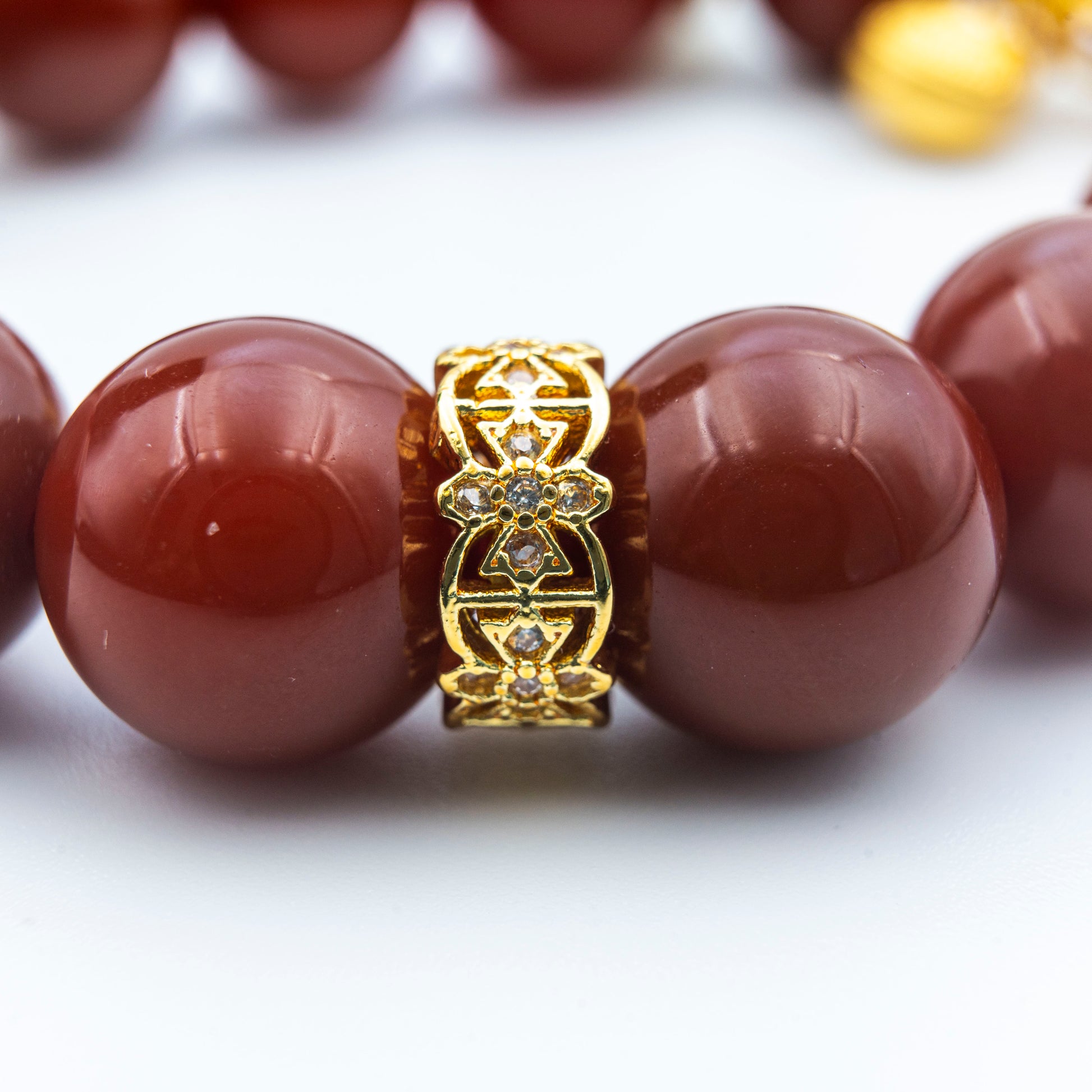 Red Agate Energy Bracelet – Handmade Gemstone Jewelry for Grounding & Vitality - jambhala＆jewelry
