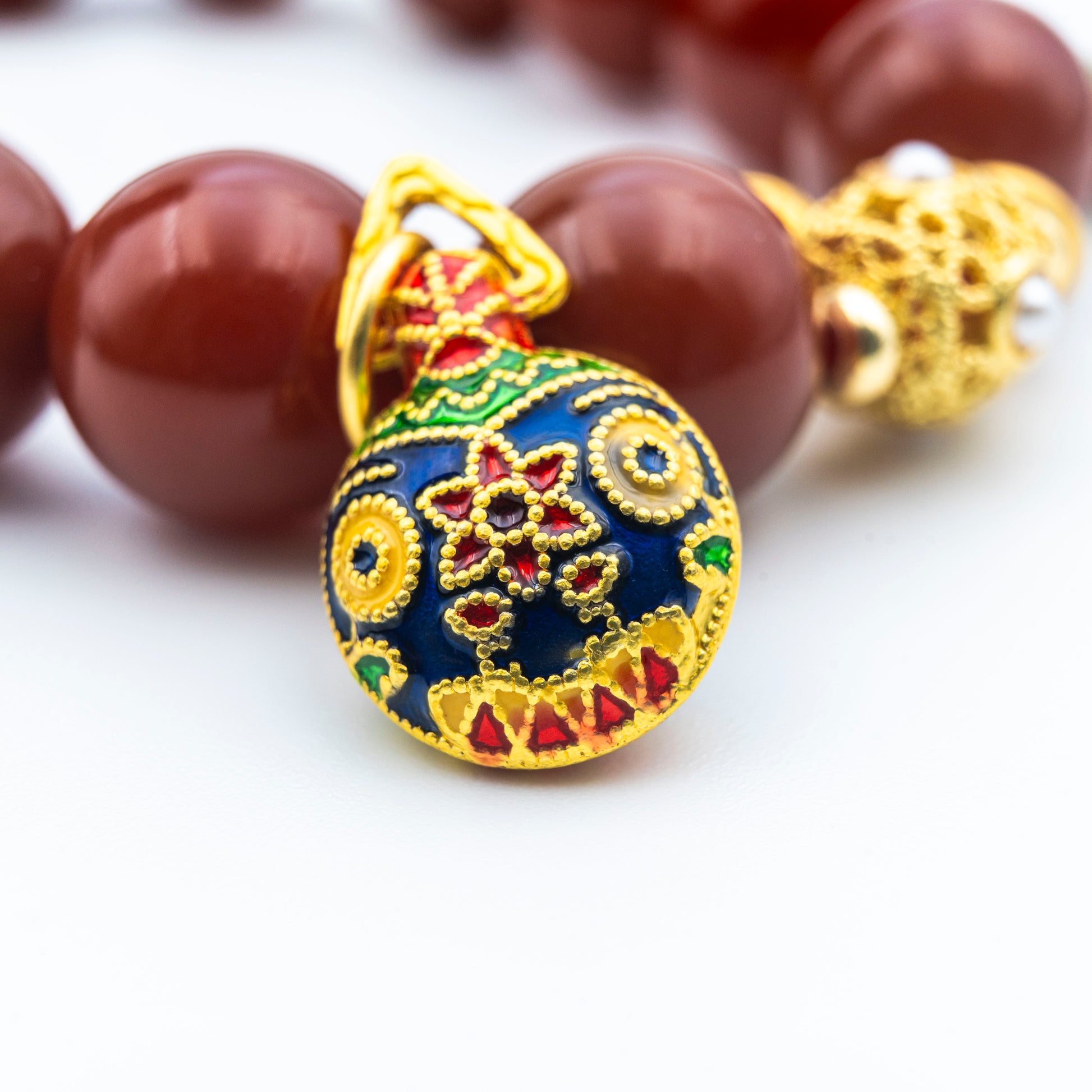 Red Agate Energy Bracelet – Handmade Gemstone Jewelry for Grounding & Vitality - jambhala＆jewelry