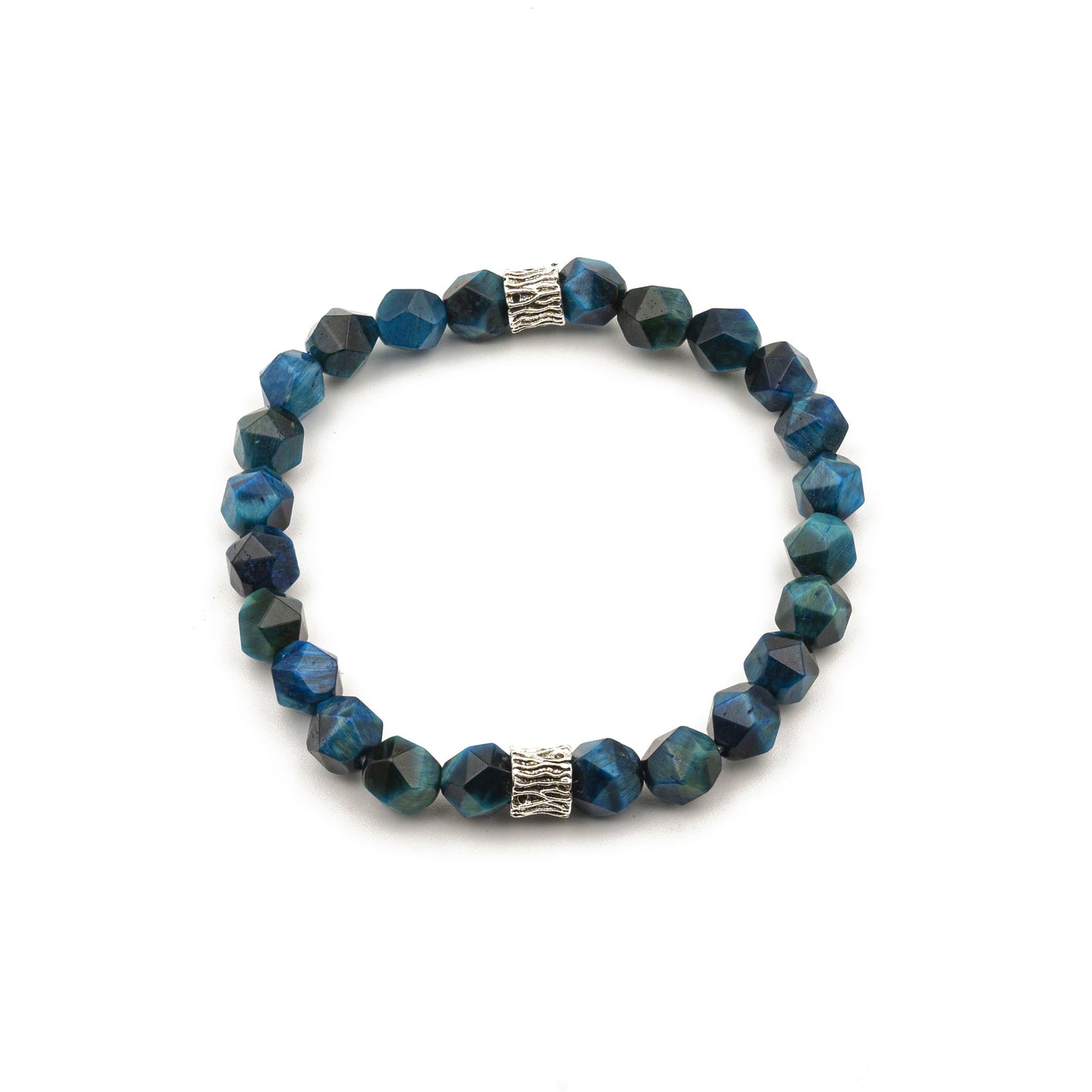 Natural Blue Tiger’s Eye Bracelet – Courage & Protection Stone Jewelry for Clarity - jambhala＆jewelry