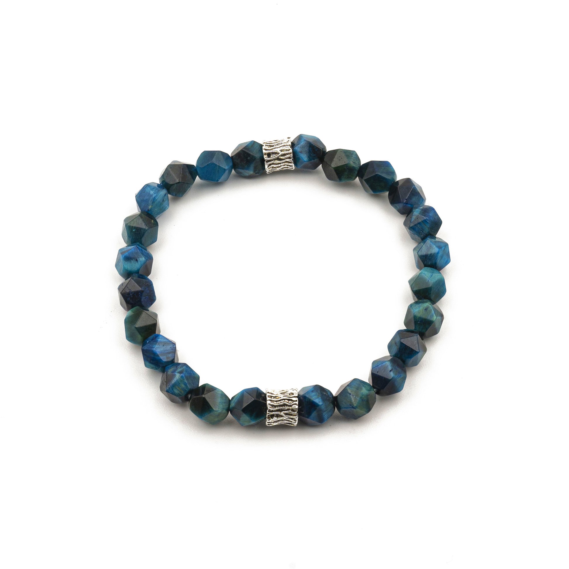 Natural Blue Tiger’s Eye Bracelet – Courage & Protection Stone Jewelry for Clarity - jambhala＆jewelry
