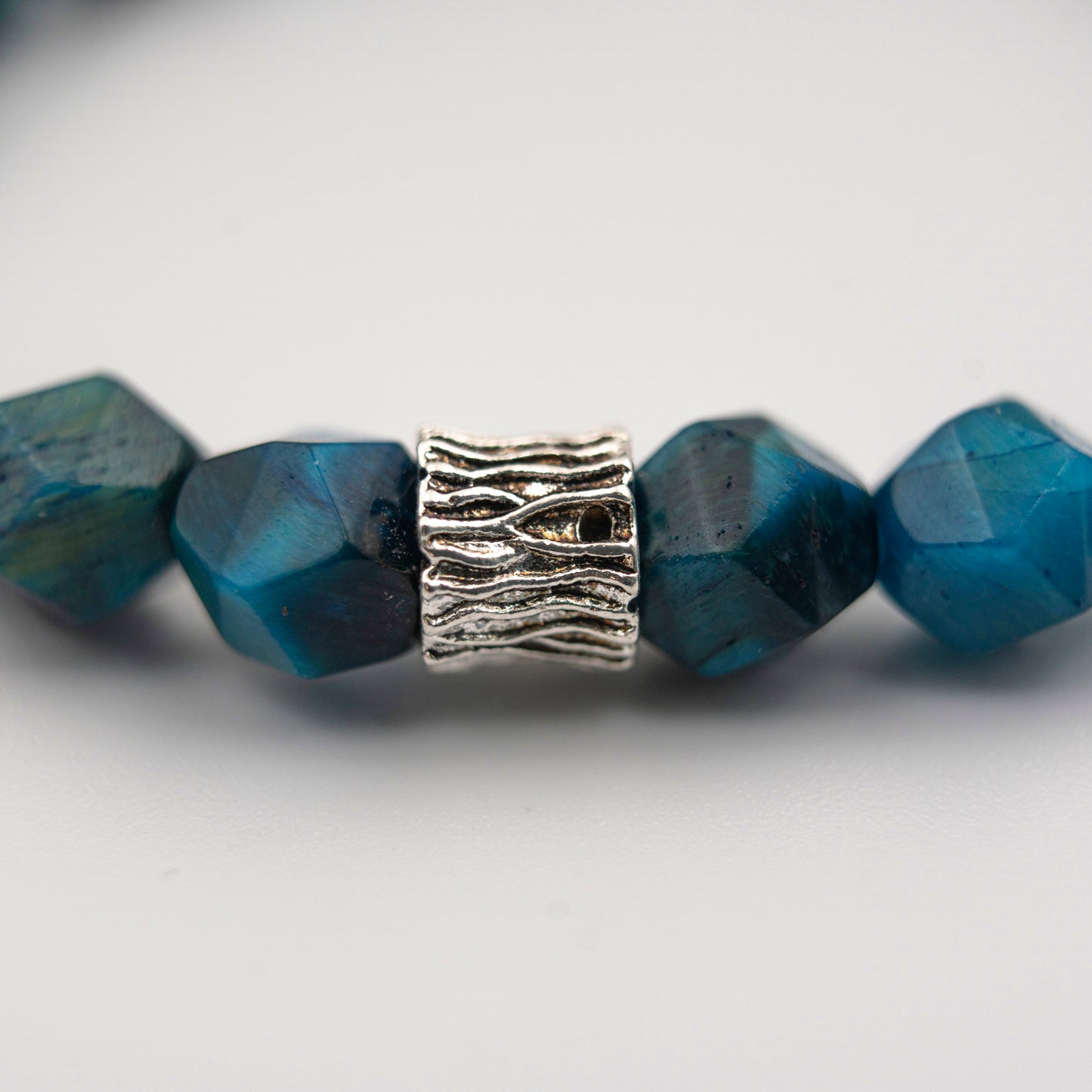 Natural Blue Tiger’s Eye Bracelet – Courage & Protection Stone Jewelry for Clarity - jambhala＆jewelry