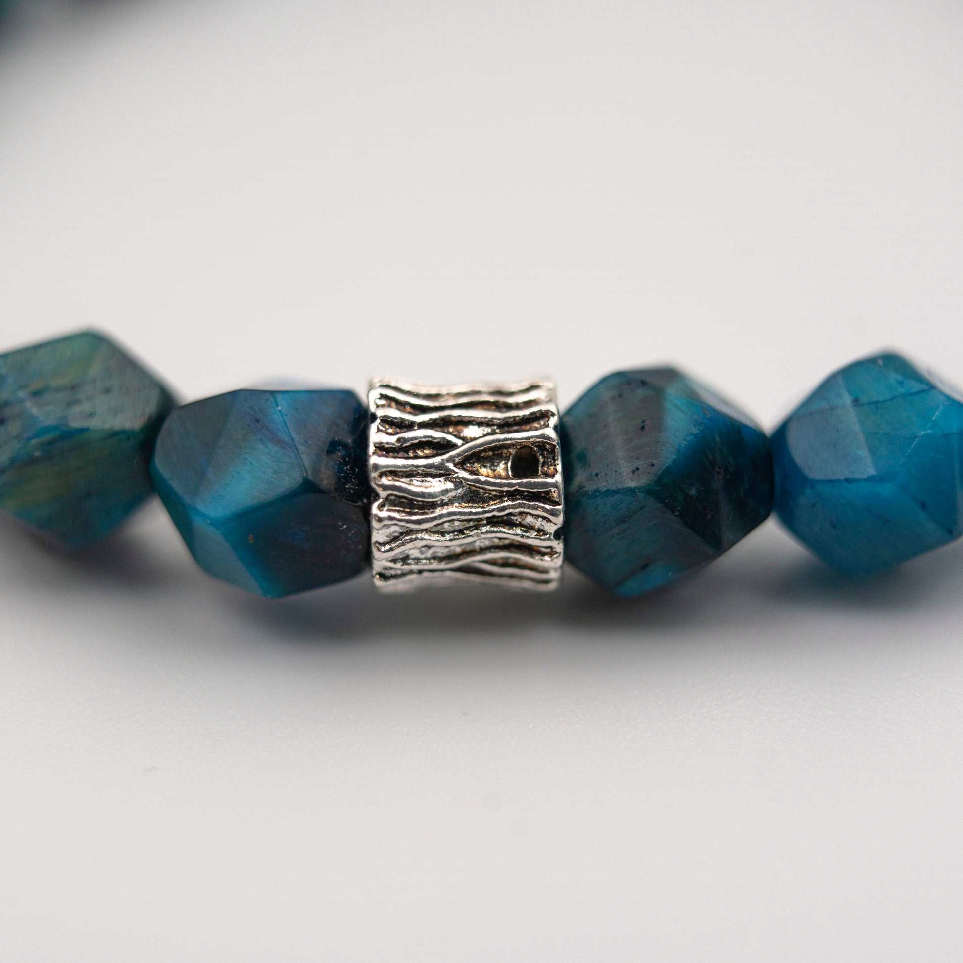 Natural Blue Tiger’s Eye Bracelet – Courage & Protection Stone Jewelry for Clarity - jambhala＆jewelry