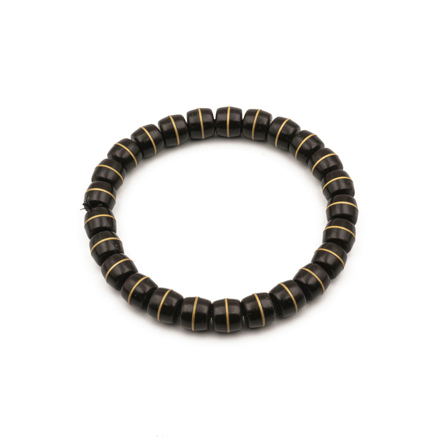 Natural Coconut Shell Bead Bracelet - Earthy Minimalist Jewelry for Grounding Energy - jambhala＆jewelry