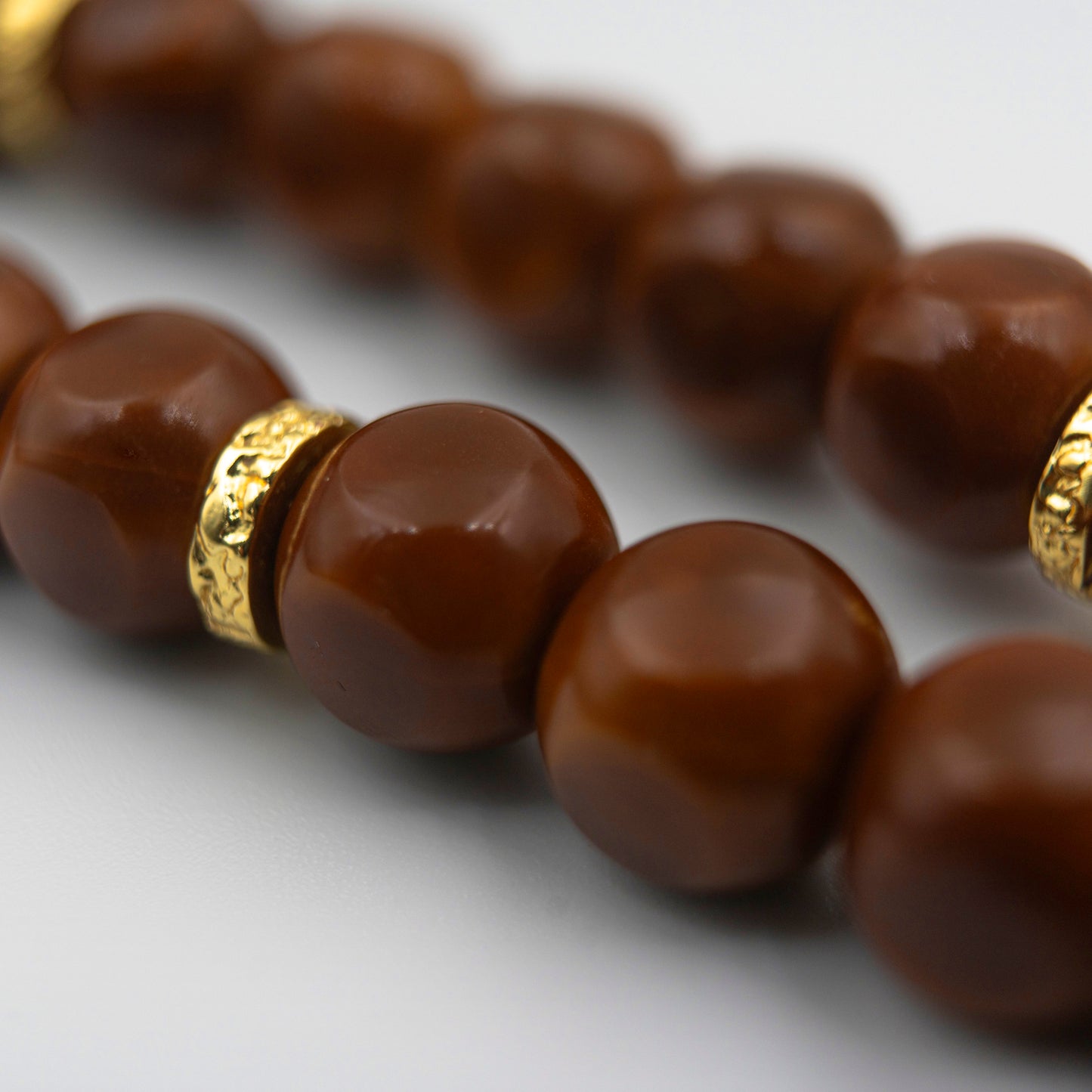 Natural Walnut Wood Grounding Bracelet - Earthy Wisdom Jewelry for Focus & Clarity - jambhala＆jewelry