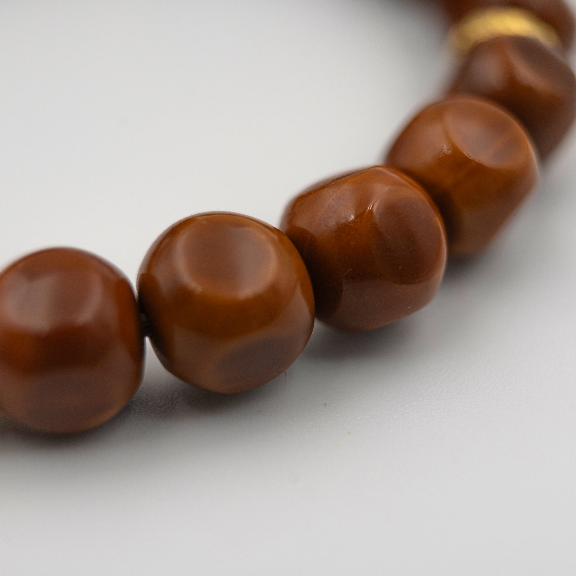 Natural Walnut Wood Grounding Bracelet - Earthy Wisdom Jewelry for Focus & Clarity - jambhala＆jewelry