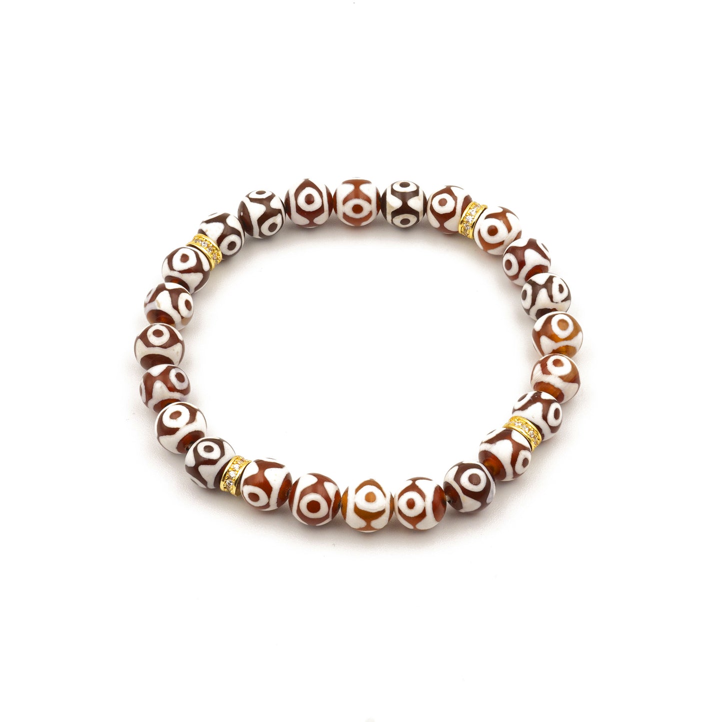 Red Etched Agate Bracelet – Energy-Charged Spiritual Jewelry for Passion & Protection - jambhala＆jewelry