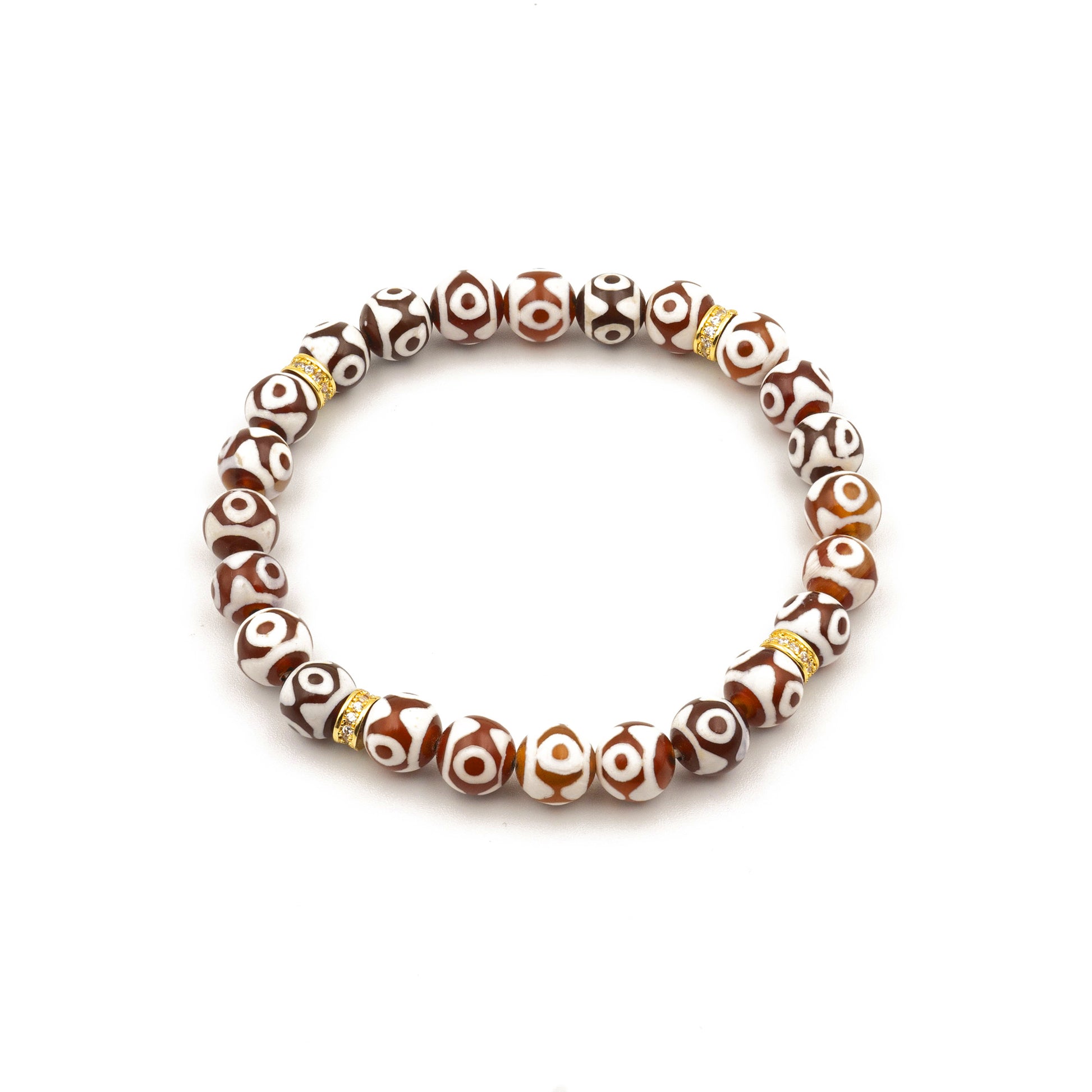 Red Etched Agate Bracelet – Energy-Charged Spiritual Jewelry for Passion & Protection - jambhala＆jewelry