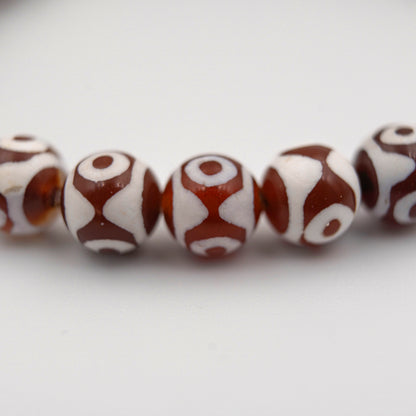 Red Etched Agate Bracelet – Energy-Charged Spiritual Jewelry for Passion & Protection - jambhala＆jewelry
