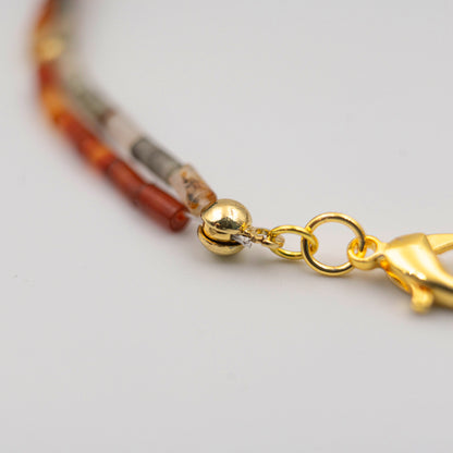 Red White Crystal Twin Flame Bracelet – Yin Yang Energy Jewelry for Love & Protection - jambhala＆jewelry