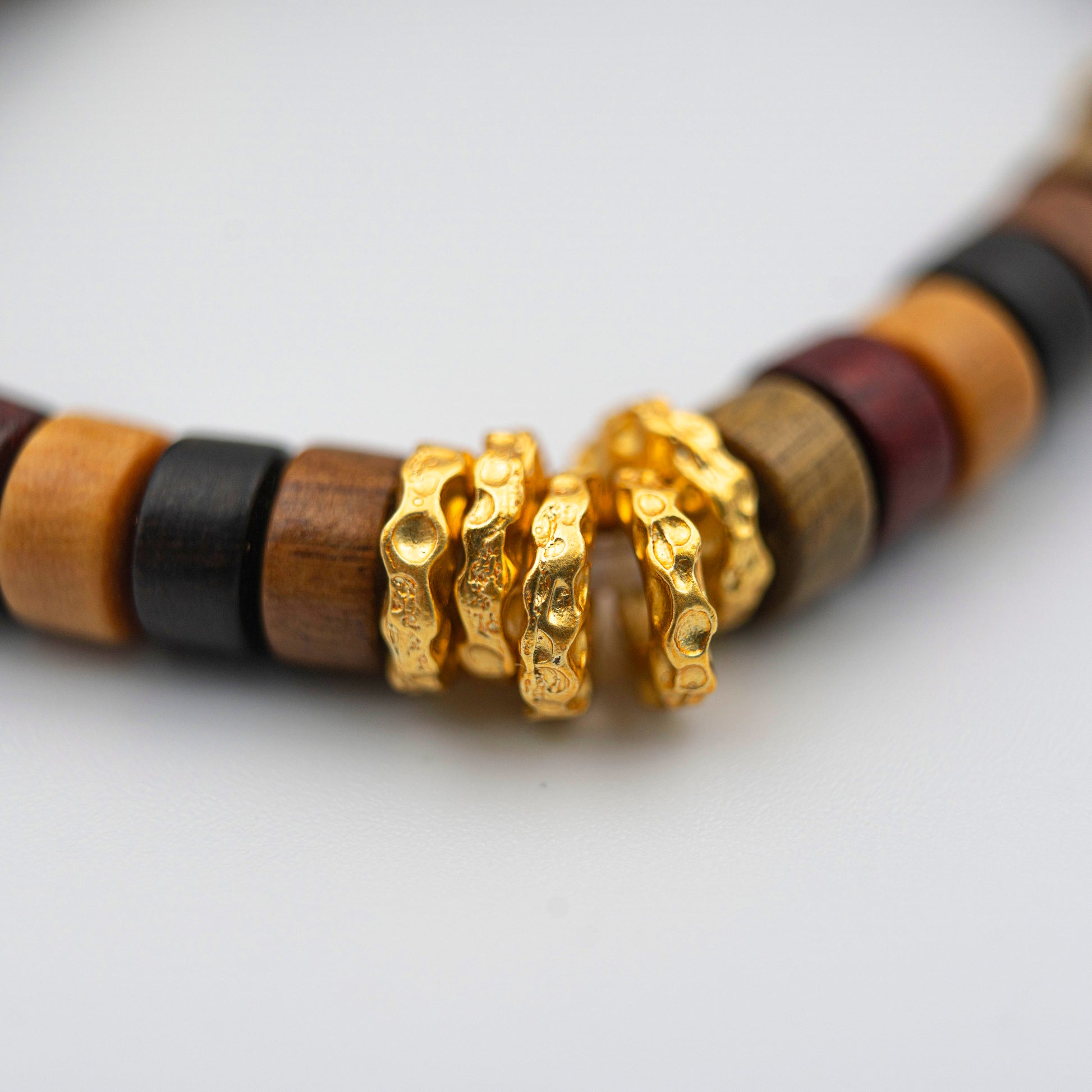 Seven-Color Sacred Wood Bracelet – Energy-Infused Spiritual Jewelry for Harmony & Vitality - jambhala＆jewelry
