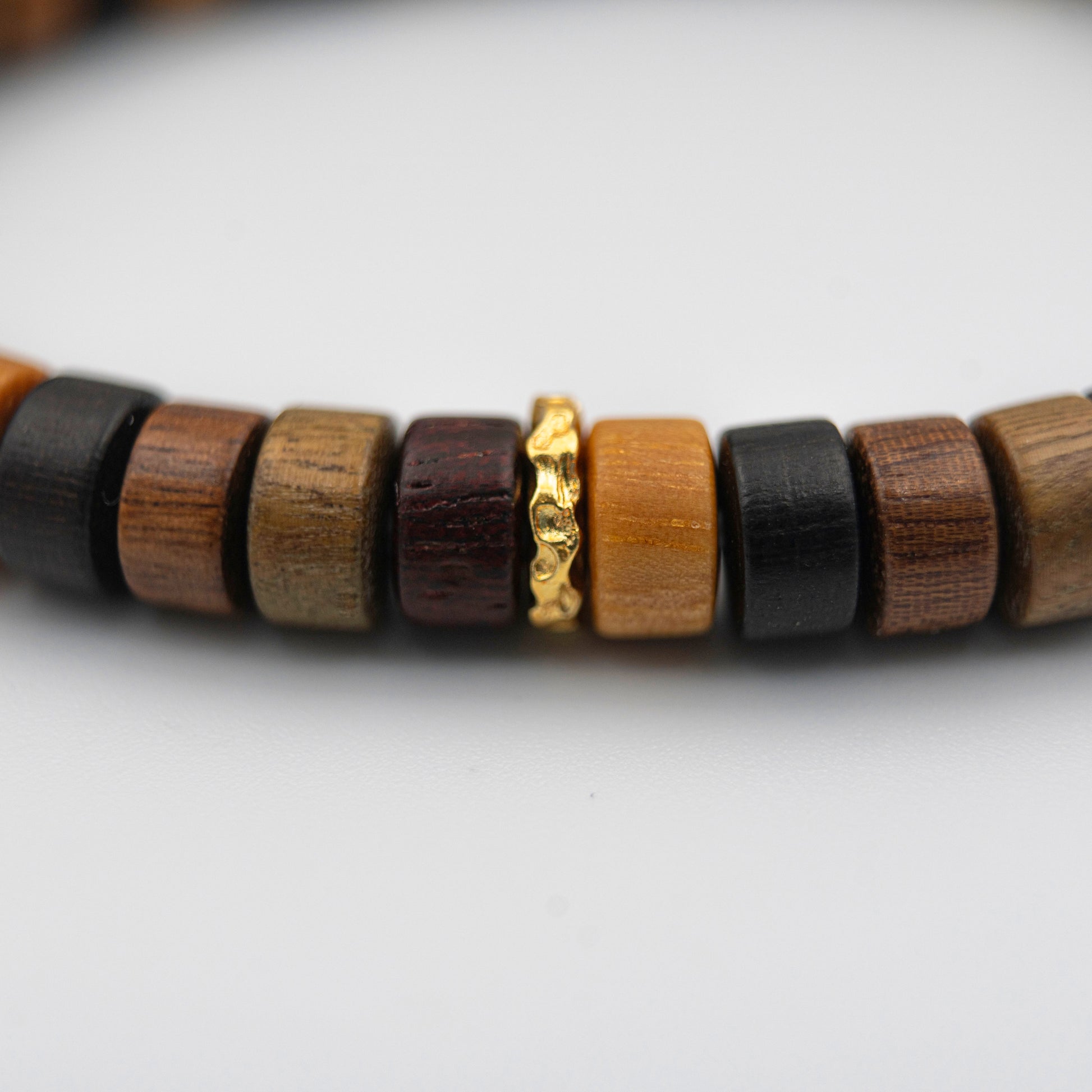 Seven-Color Sacred Wood Bracelet – Energy-Infused Spiritual Jewelry for Harmony & Vitality - jambhala＆jewelry