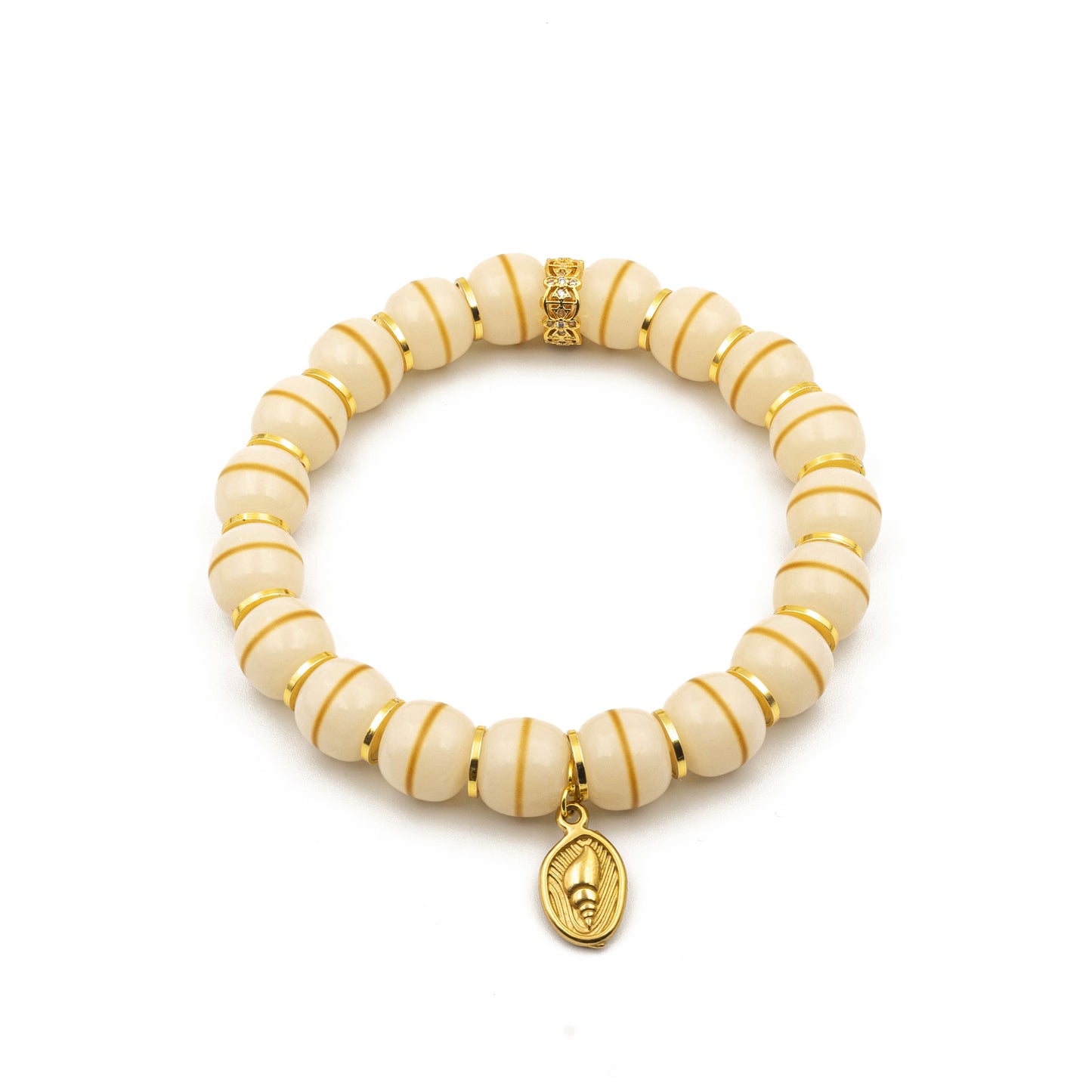 White Bodhi Seed Meditation Bracelet – Sacred Energy Jewelry for Clarity & Spiritual Awakening - jambhala＆jewelry
