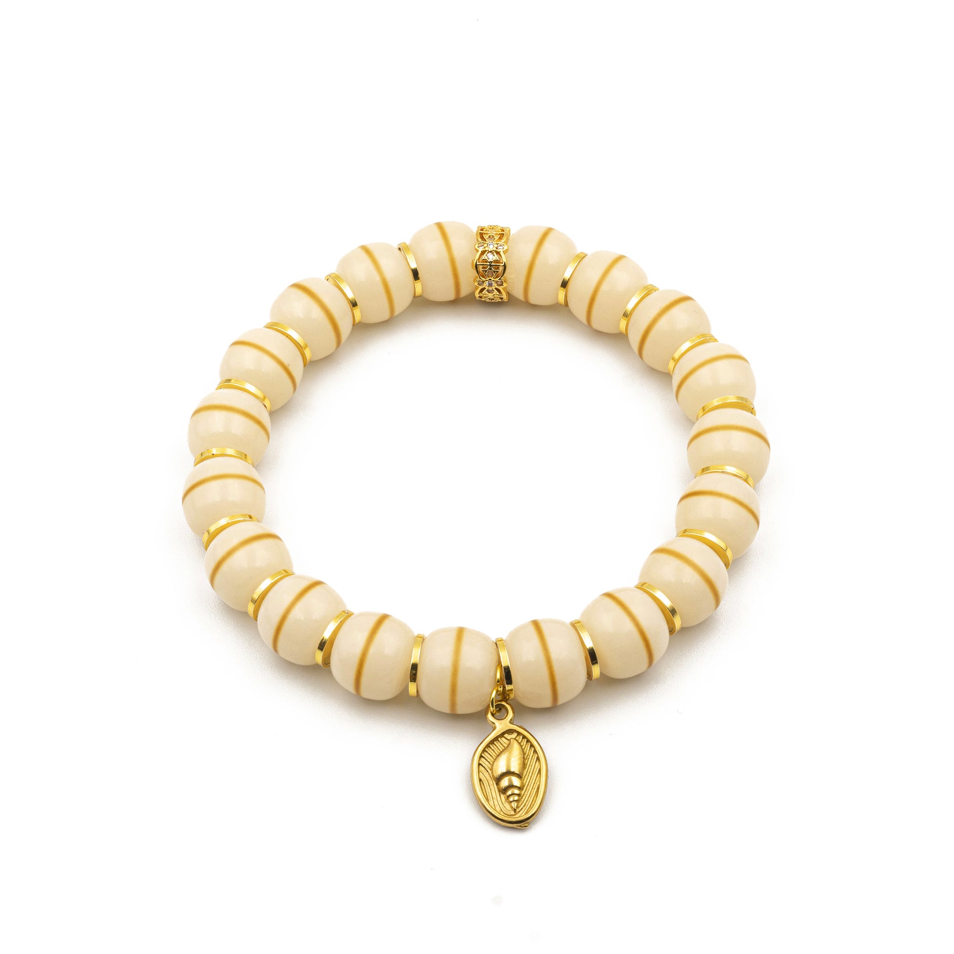 White Bodhi Seed Meditation Bracelet – Sacred Energy Jewelry for Clarity & Spiritual Awakening - jambhala＆jewelry
